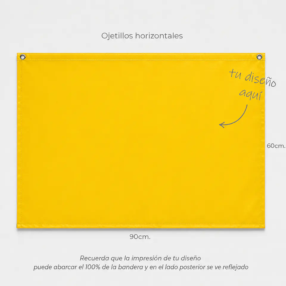 Bandera Personalizada 90×60 cm 3