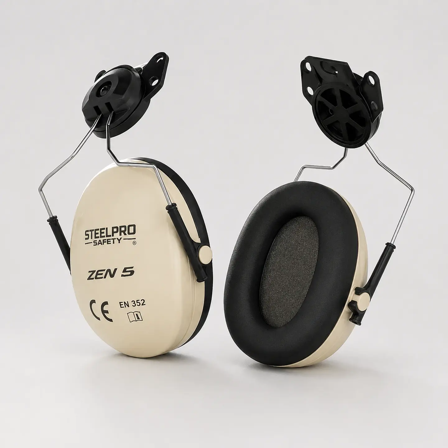 Protector Auditivo SteelPro Zen 5 para Casco 24 dB SNR Beige 2