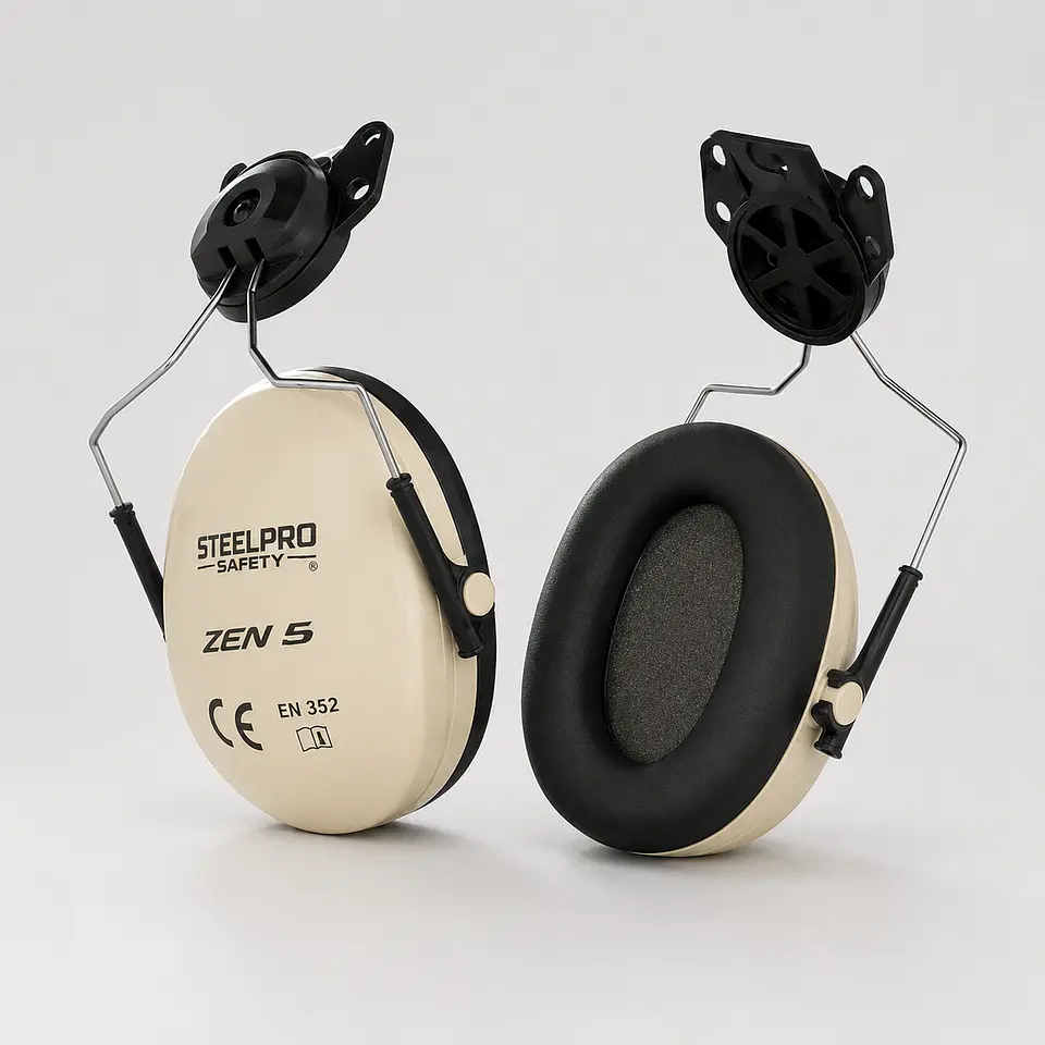 Protector Auditivo SteelPro Zen 5 para Casco 24 dB SNR Beige 2
