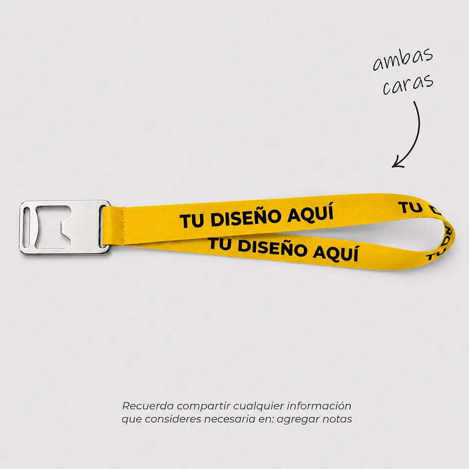 Lanyard Destapador Personalizado ancho 2 cm. | $2.150 2