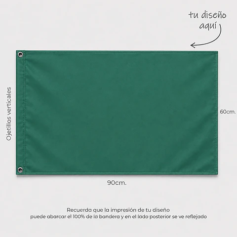 Bandera Personalizada 90×60 cm 1 cara | $12.700 