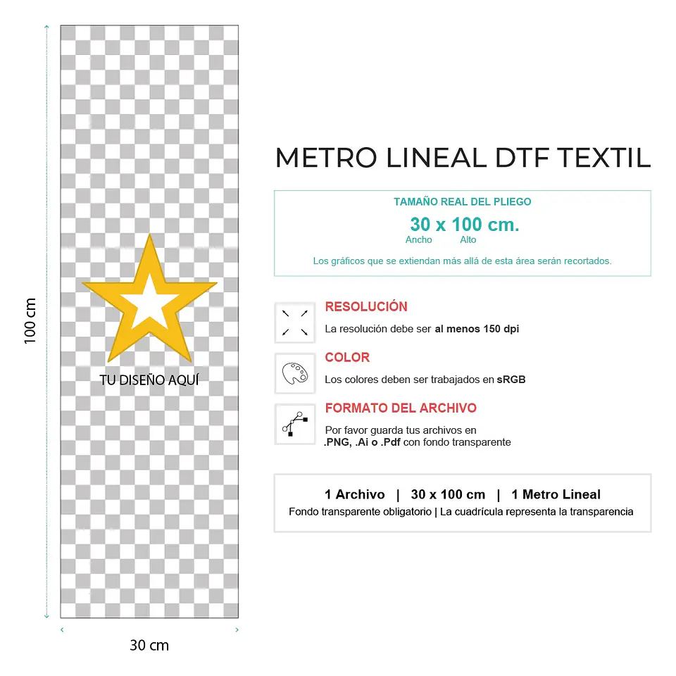 Metro Lineal DTF para Estampado Textil – Servicio de Impresión por Metro | $4.800 - $7.750 3