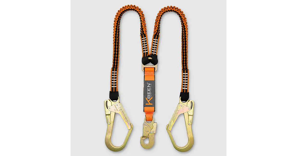 Amortiguador en Y Kbeen KL-9800 con Cinta Tubular para Trabajo en Altura