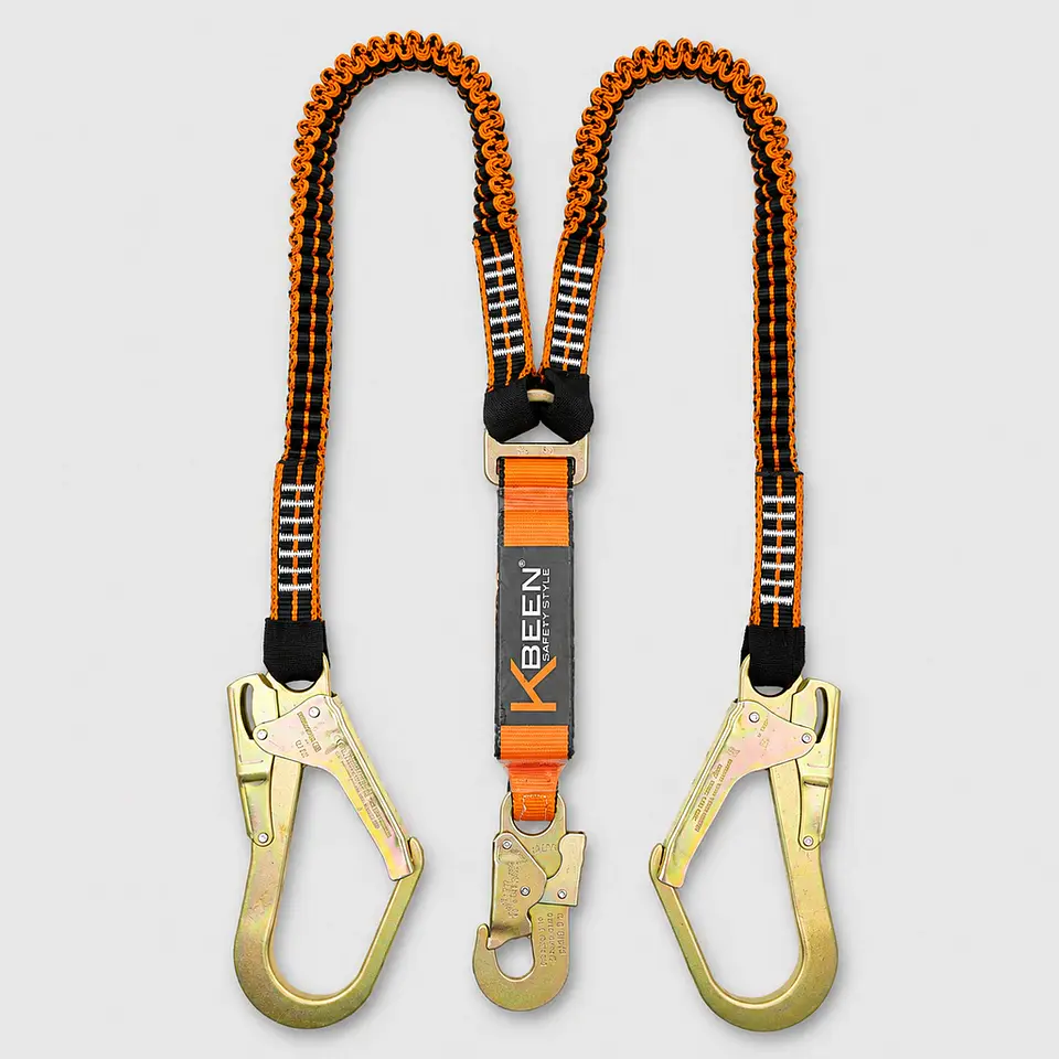 Amortiguador en Y Kbeen KL-9800 con Cinta Tubular para Trabajo en Altura 1
