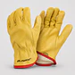 Guante Cuero Cabritilla Forrado Amarillo – Cuero Certificado para Trabajo Industrial - Miniatura 1
