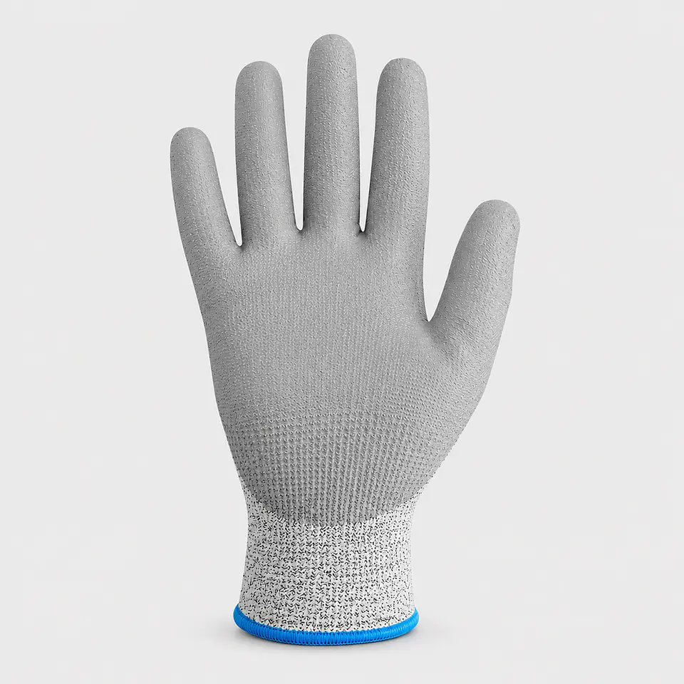 Guante Anticorte Multiprotec Flex Gris L-1000 con Recubrimiento en Palma 2