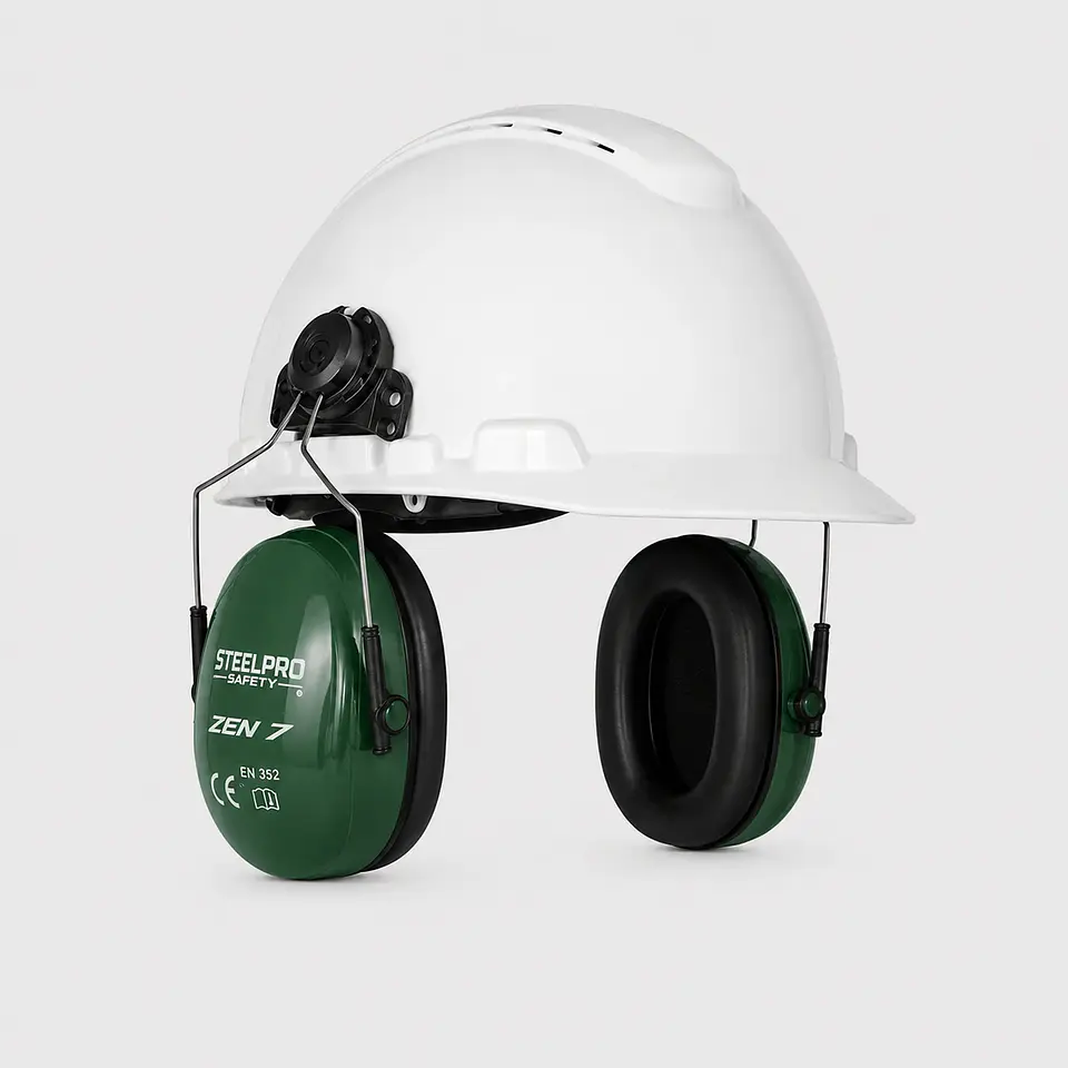 Fono para Casco SteelPro Zen 7 para Casco 29 dB SNR Verde Musgo 2