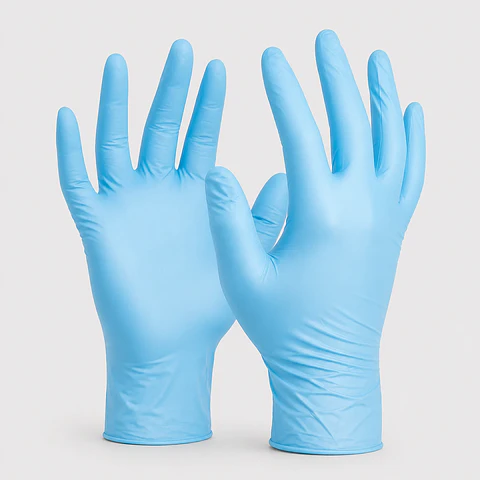 Guante de Nitrilo Celeste 3,5 g Caja 100 Unidades – Protección Desechable