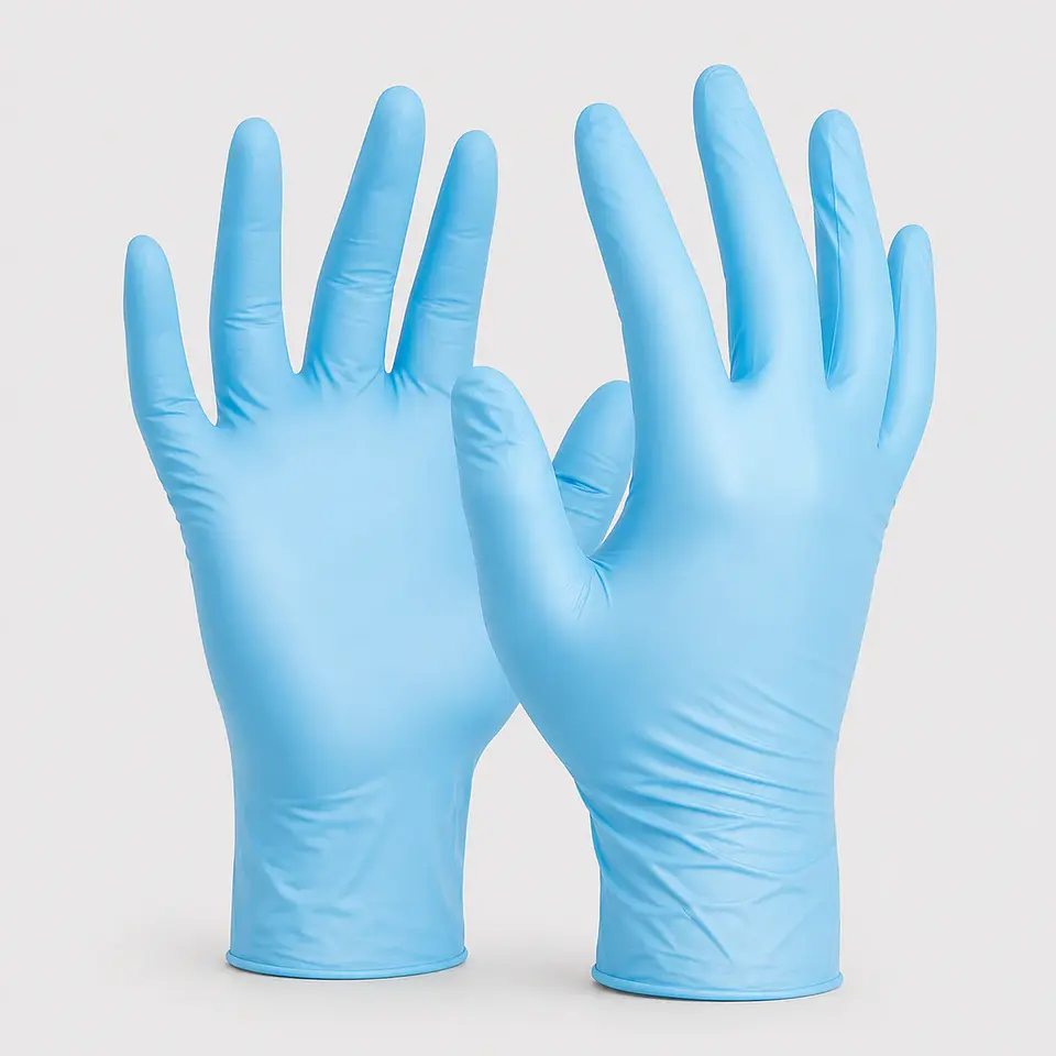 Guante de Nitrilo Celeste 3,5 g Caja 100 Unidades – Protección Desechable 1