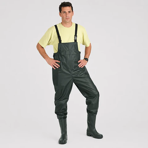 Wader Chous PVC/Nylon 420 Denier Verde Oscuro – Jardinera Impermeable