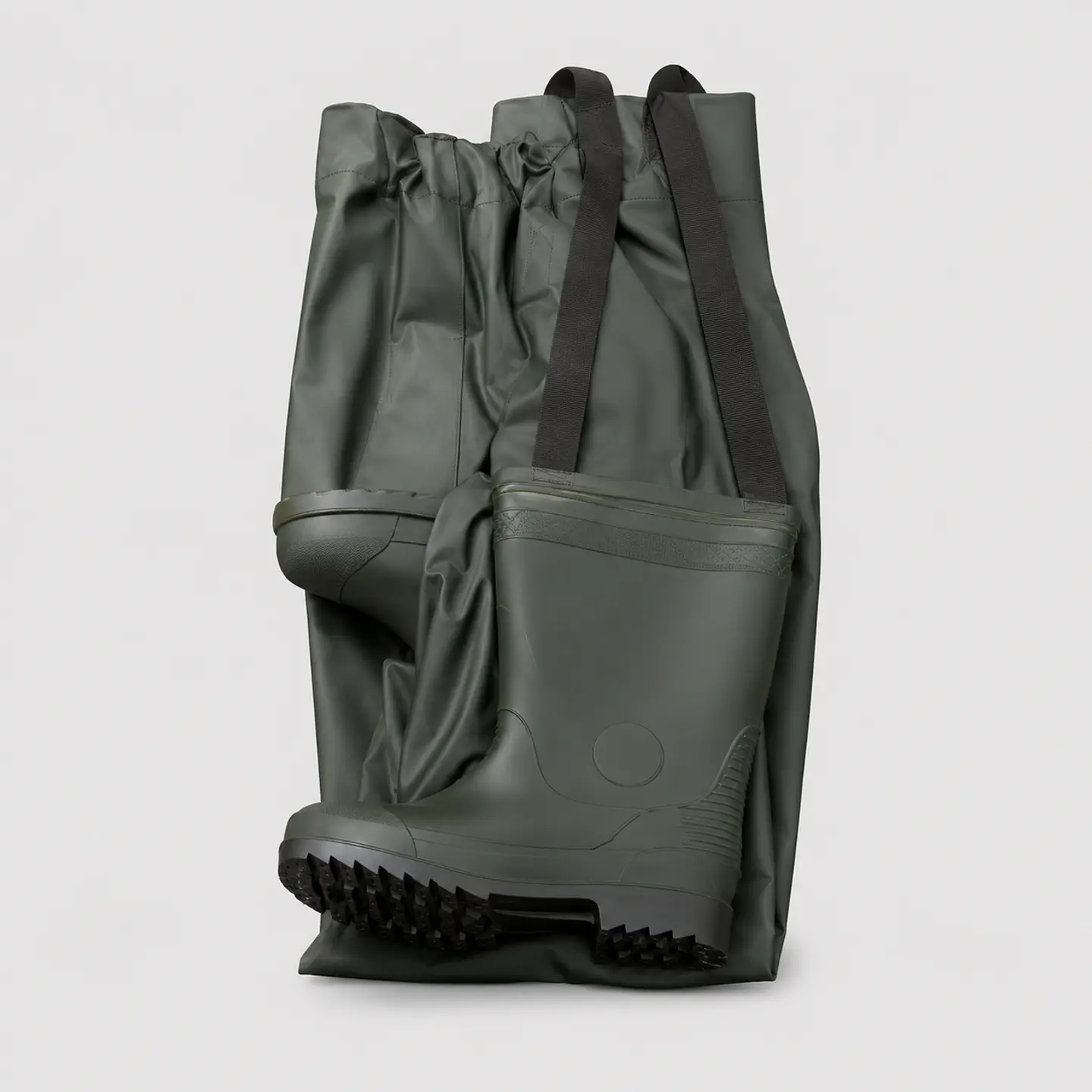 Wader Chous PVC/Nylon 420 Denier Verde Oscuro – Jardinera Impermeable 2