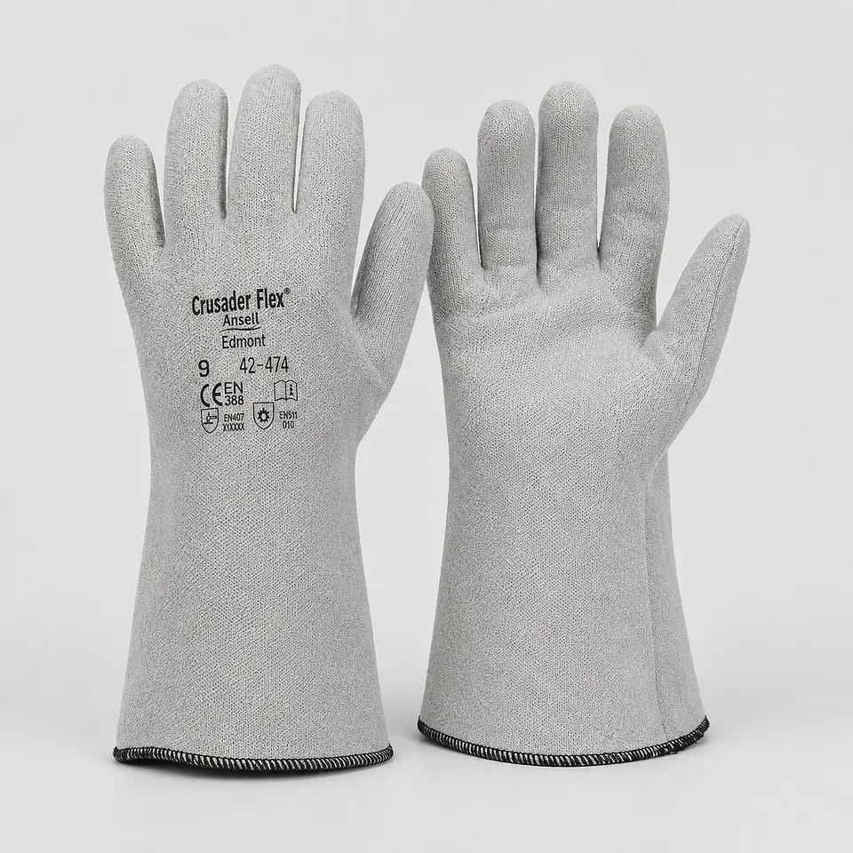 Guante Ansell Crusader Flex 42-474 Nitrilo – Resistente al Calor 180°C 1