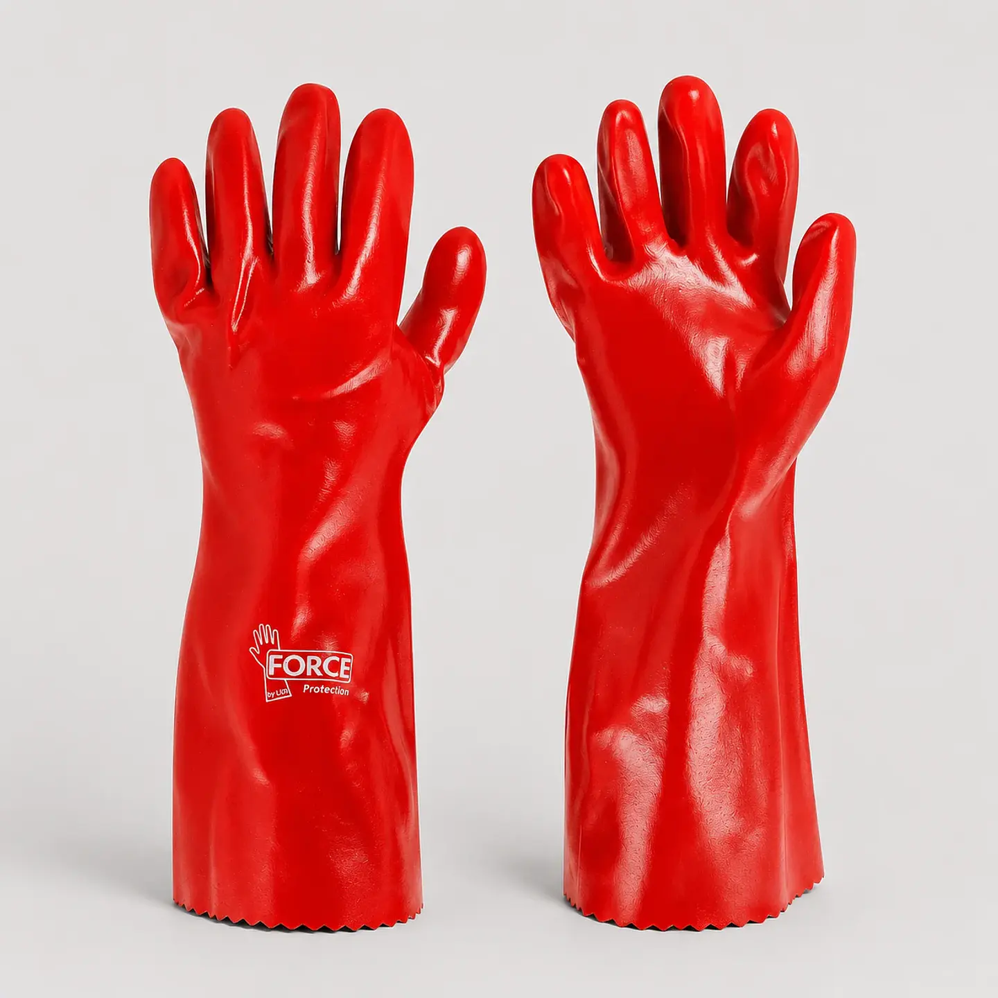 Guante PVC Flex LN-600 Force Rojo – Resistente a Químicos e Hidrocarburos 1