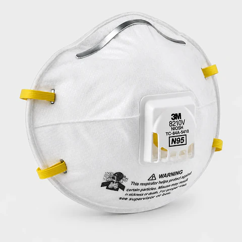 Mascarilla 3M Serie 8000 N95 con Válvula Cool Flow – Respirador Tipo Copa para Partículas