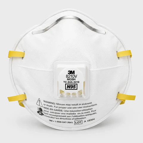 Mascarilla 3M Serie 8000 N95 con Válvula Cool Flow – Respirador Tipo Copa para Partículas