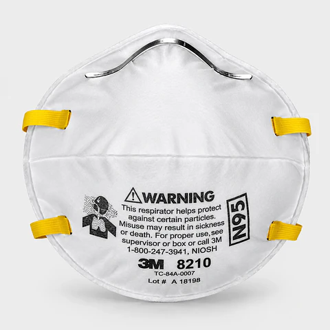 Mascarilla 3M 8210 N95 Libre de Mantenimiento – Caja 20 Unidades