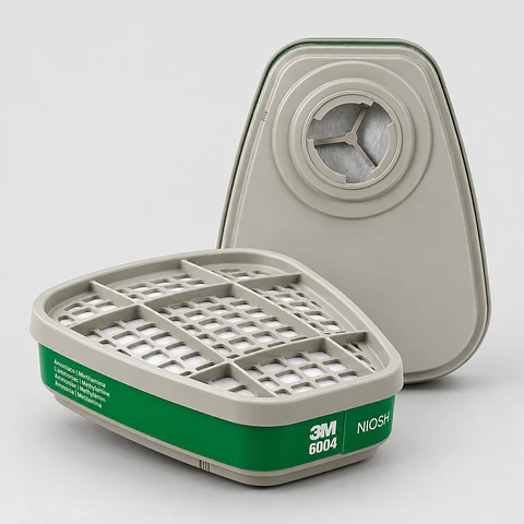Filtro 3M 6004 para Amoniaco y Metilamina – Cartucho Respiratorio con Conexión Bayoneta