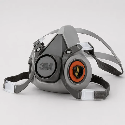 Respirador Medio Rostro 3M Serie 6000 Reutilizable – Protección Respiratoria con Conexión Bayoneta