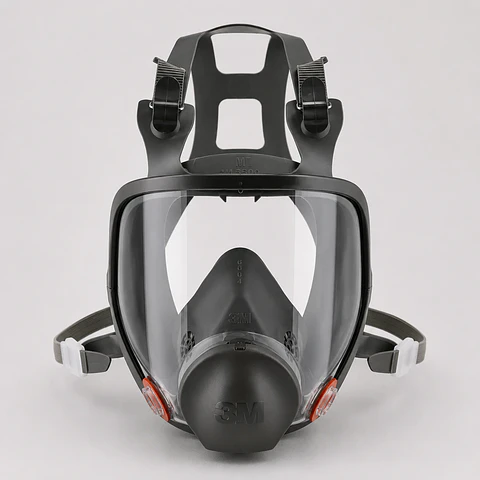 Respirador Full Face 3M 6800 Serie 6000 – Respirador Reutilizable Rostro Completo Mediano  con Conexión Bayoneta
