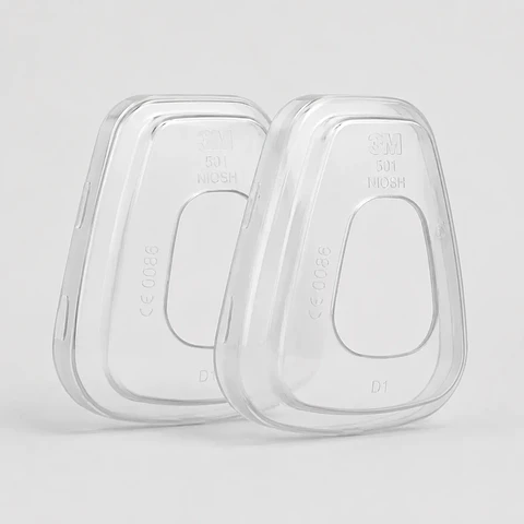 Retenedor de Filtro 3M 501 Blanco Translúcido – Para Prefiltros 5N11 y 5P71