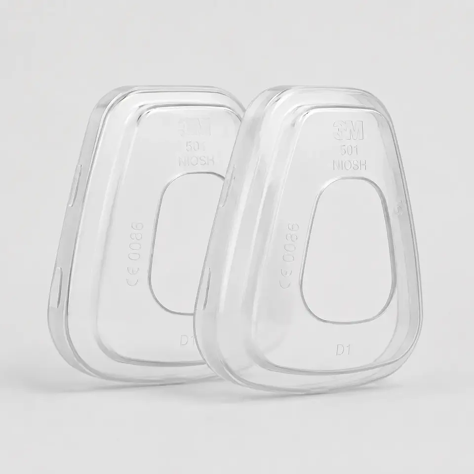 Retenedor de Filtro 3M 501 Blanco Translúcido – Para Prefiltros 5N11 y 5P71 1