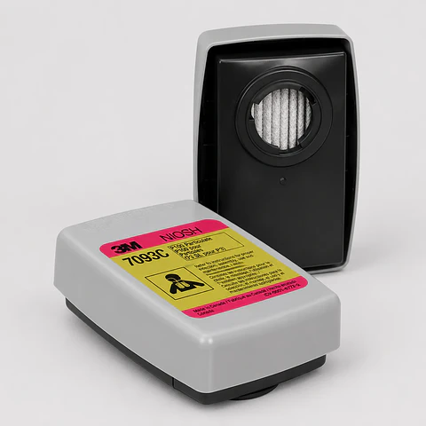 Filtro 3M 7093C P100 para Partículas y Fluoruro de Hidrógeno – Par con Conexión Bayoneta
