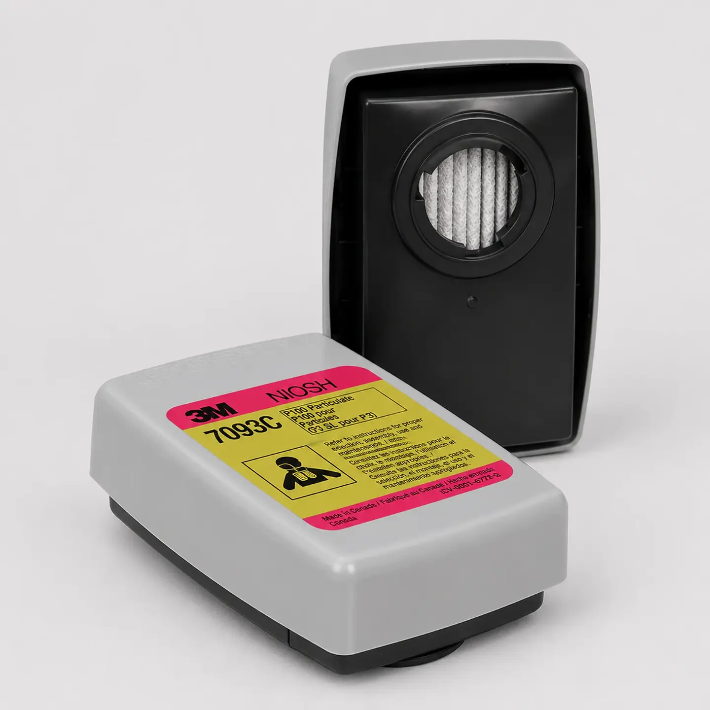 Filtro 3M 7093C P100 para Partículas y Fluoruro de Hidrógeno – Par con Conexión Bayoneta 1