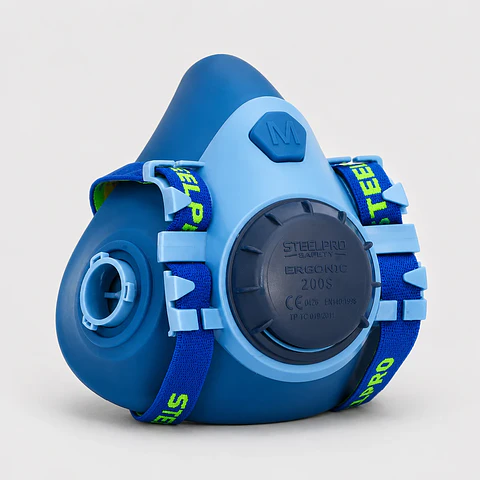 Respirador Medio Rostro Ergonic 200S de Silicona – Conexión Bayoneta