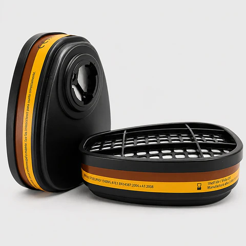 Filtro Ergonic F500VG A1E1 para Gases Ácidos y Vapores Orgánicos