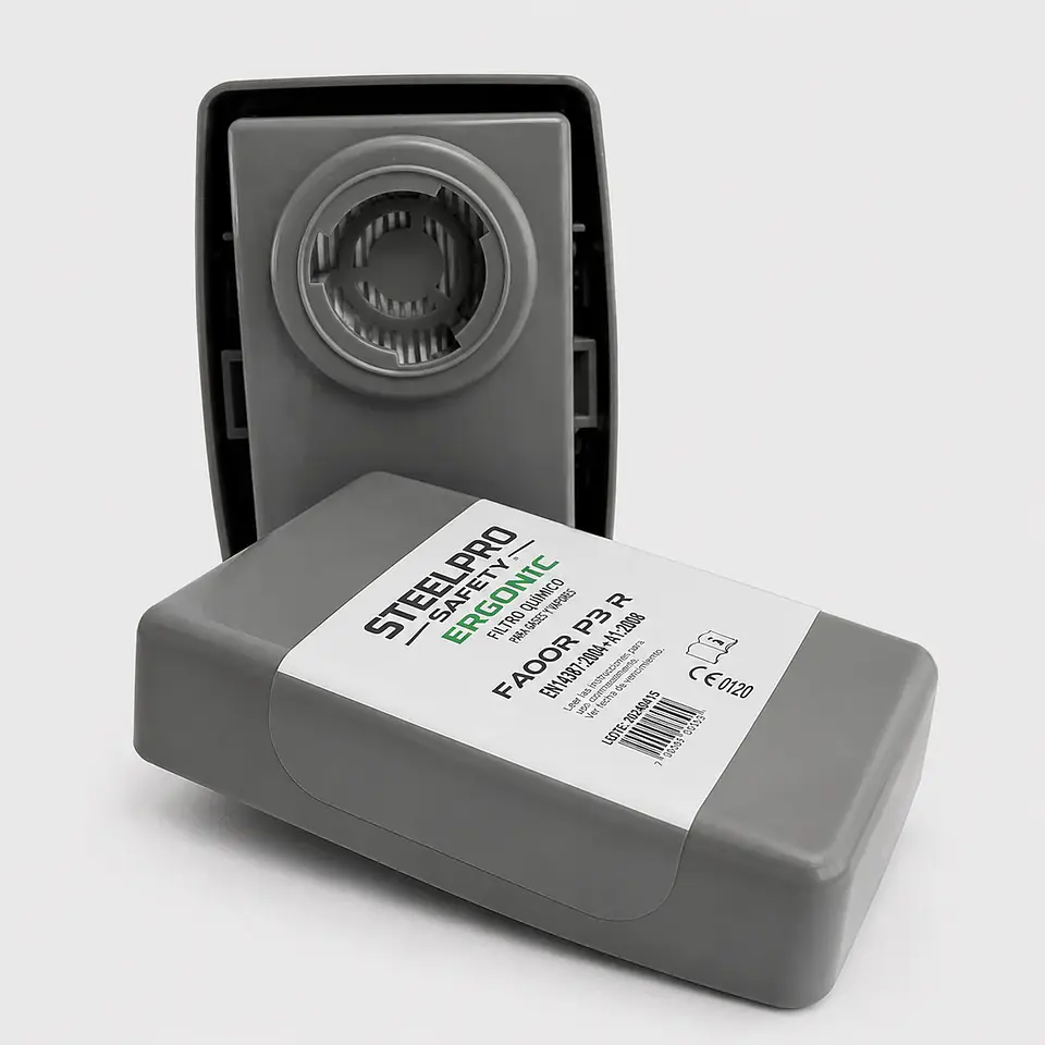 Filtro Ergonic F400R P3 R para Partículas – Protección Respiratoria 1