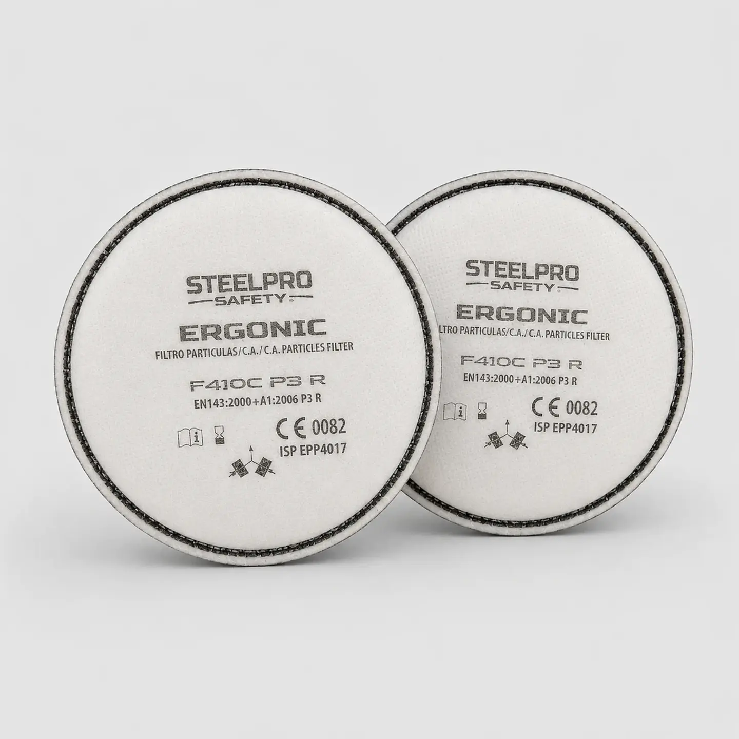 Filtro Ergonic F410C P3 R para Partículas y Vapores Orgánicos Molestos 2