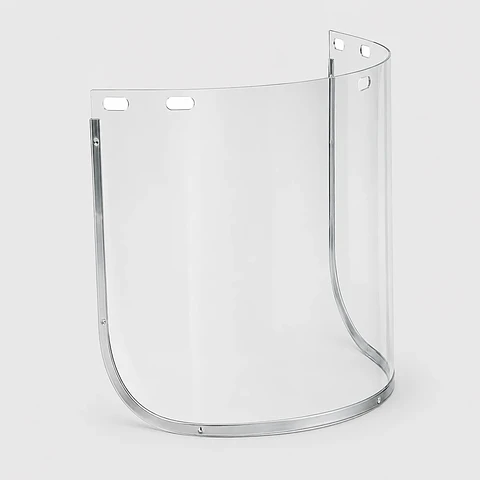 Visor Claro Borde de Aluminio 8 x 16 para Casquete