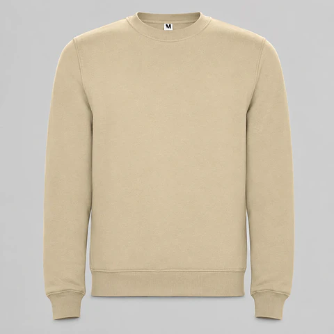 Polerón Básico Unisex Beige – Franela 280 g