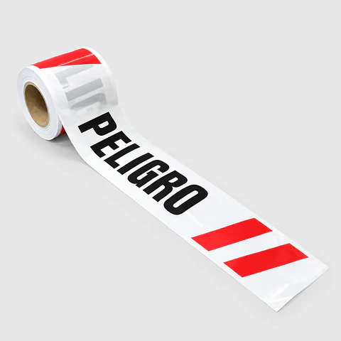 Cinta Delimitadora “Peligro” Nylon 350 m – Huincha de Señalización / Protección Vial