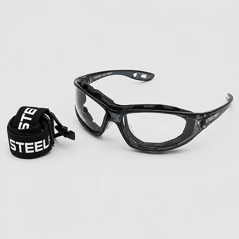 Lentes de Seguridad X5 Dual Grises Antiempañantes Modo Lente y Antiparra