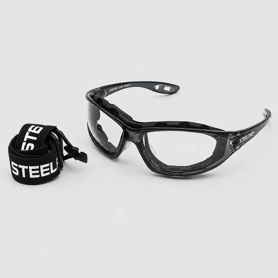 Lentes de Seguridad X5 Dual Grises Antiempañantes Modo Lente y Antiparra 2