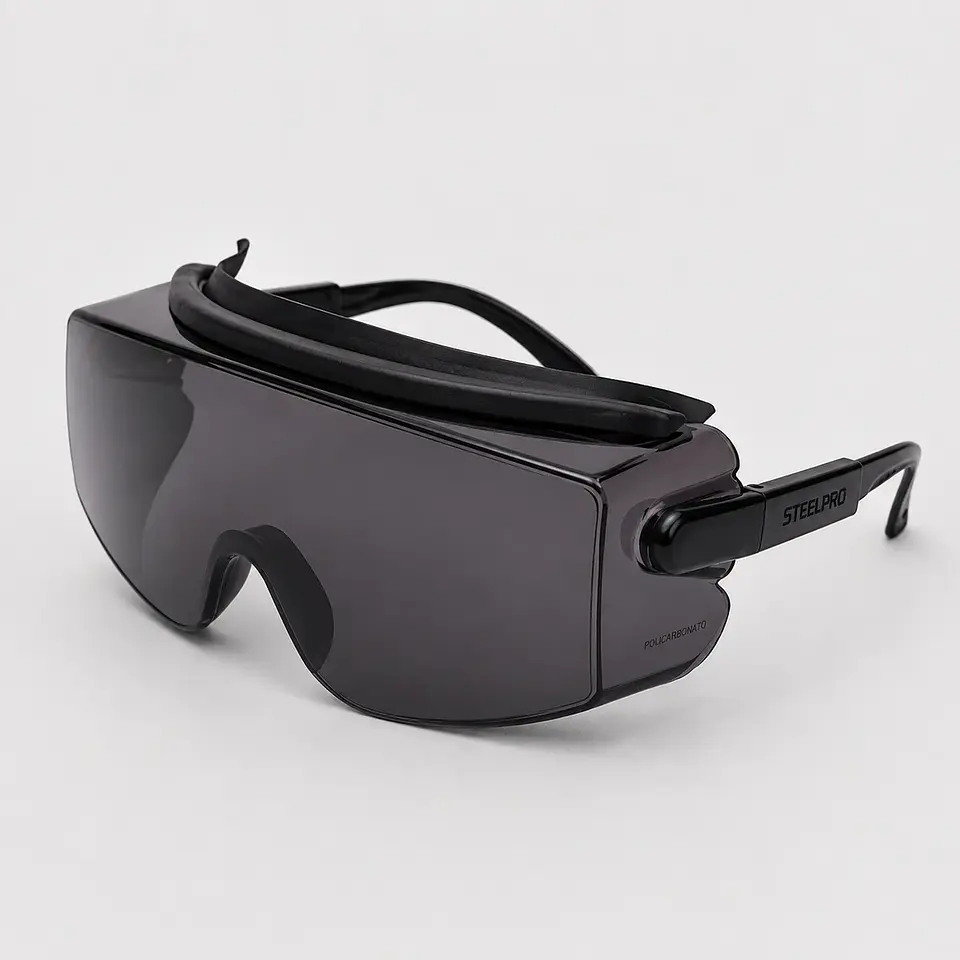 Sobrelente de Seguridad Top Gun Óptico Gris OTG Antiempañantes con Filtro UV 99,9% 1