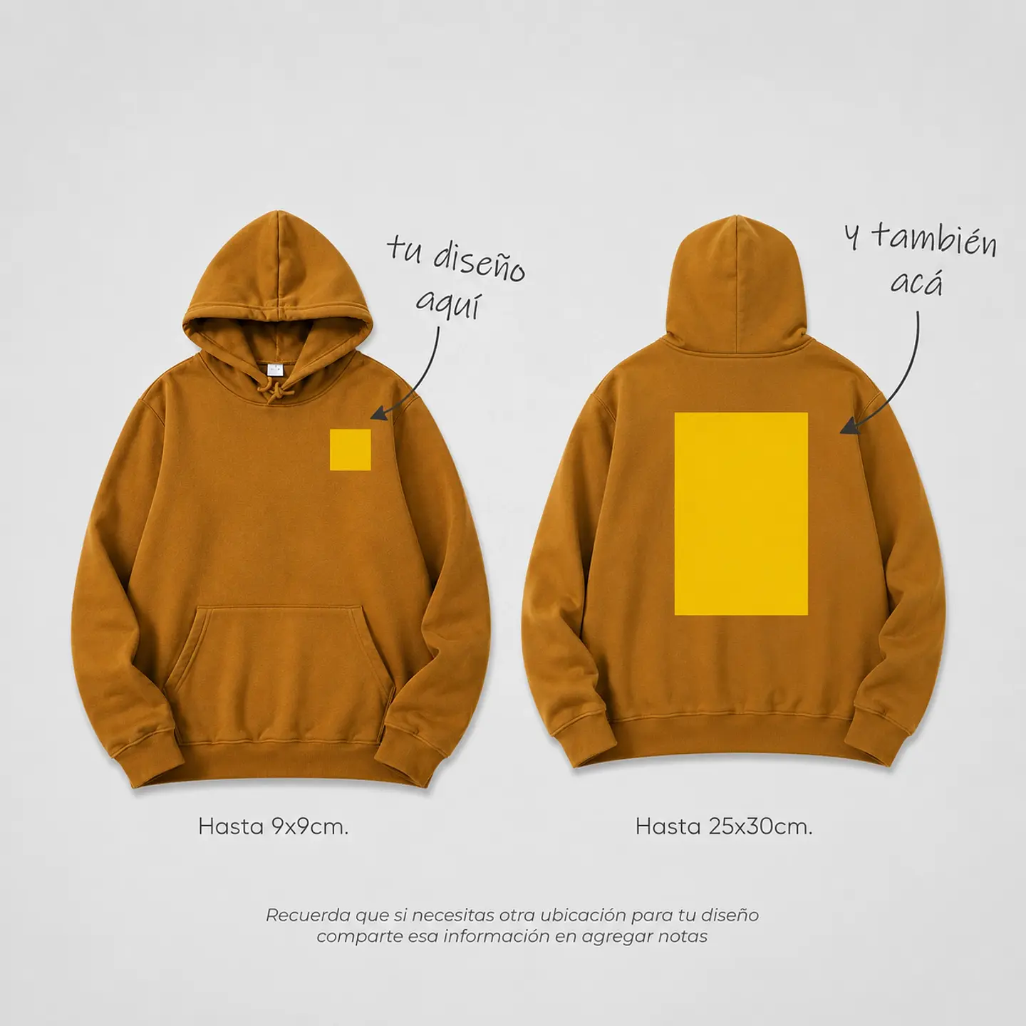 Polerón Estampado Bolsillo y Espalda Canguro Unisex 6