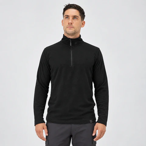 Polar Hardwork Tantauco Negro Hombre Micropolar Térmico