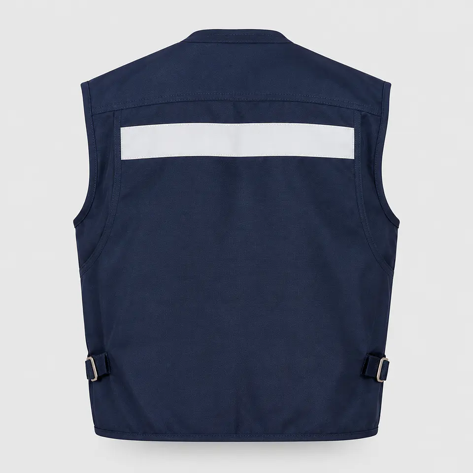 Chaleco Geólogo Poplin Búfalo con Cintas Reflectantes 3