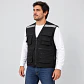 Chaleco Geólogo de Poplin Negro con Cinta Reflectante - Miniatura 1