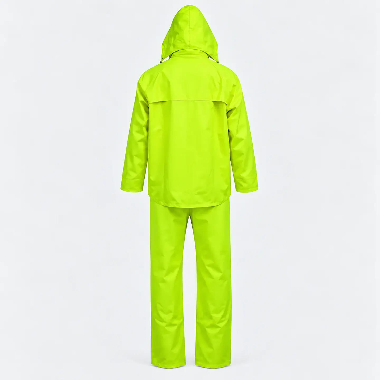 Traje Impermeable Amarillo Flúor Antiácido PU/PVC Hi-Vis 3