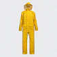 Traje Impermeable Amarillo Antiácido PU con Capucha Desmontable - Miniatura 2