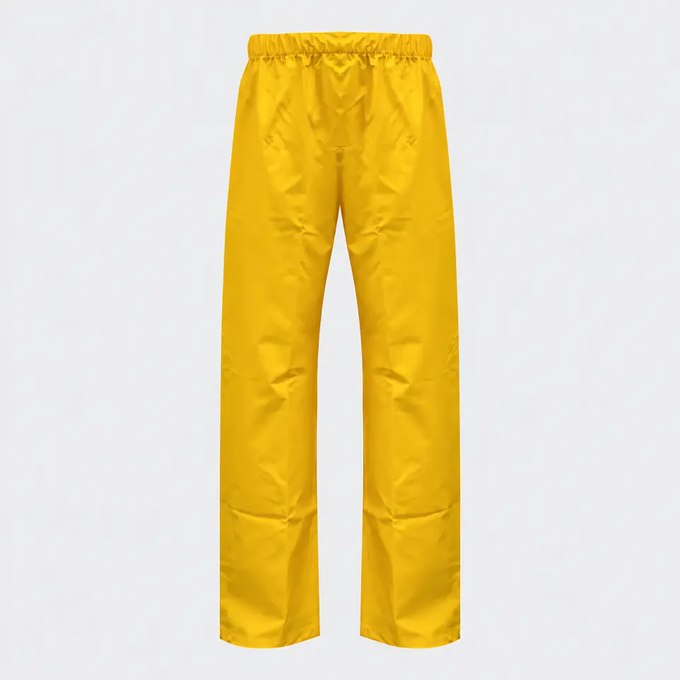 Traje Impermeable Amarillo Antiácido PU con Capucha Desmontable 4