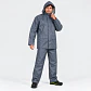 Traje Impermeable Azul Antiácido PU con Capucha Desmontable - Miniatura 1