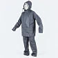 Traje Impermeable Azul Antiácido PU con Capucha Desmontable - Miniatura 3