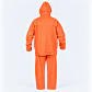 Traje Impermeable Naranjo Antiácido PU con Capucha Desmontable - Miniatura 4