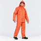 Traje Impermeable Naranjo Antiácido PU con Capucha Desmontable - Miniatura 1