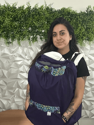 Cobertor térmico e impermeable de porteo Morado Mandala