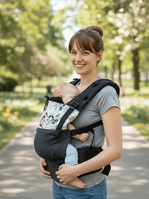 Mochila GOLDEN mapaches GRIS